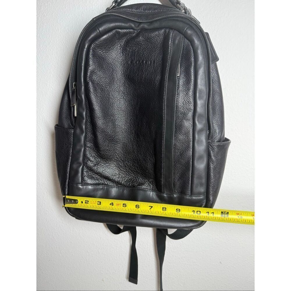 Genuine Leather Coach Backpack Black B1461-FT1060 - Picture 3 of 14
